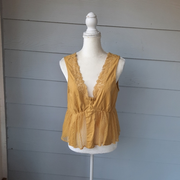 Anthropologie Forever That Girl Embroidered Babydoll Tank - Picture 3 of 6